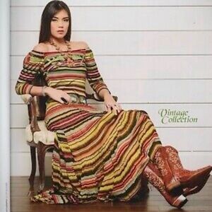Southwestern serape style Maxi dress (Vintage Collection)